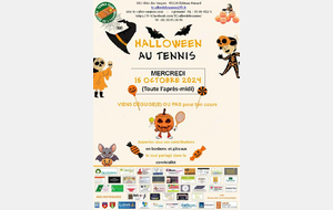 Halloween mercredi 16 octobre 🎃🎃🎾