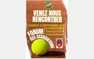 Forum des associations le samedi 5 septembre 2026 à partir de 14h