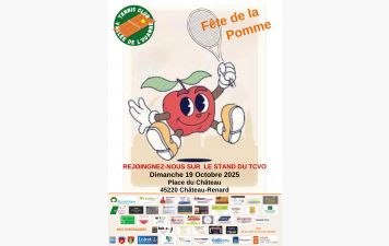 Fête de la pomme le dimanche 19 octobre 2025  le TCVO sera présent🍏🍏
