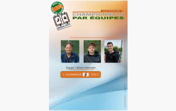 Résultat J4 séniors hommes (match reporté)  14/02/2026