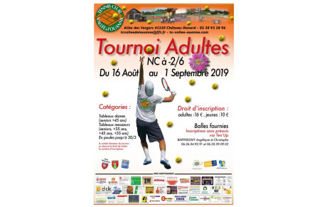 Tournoi 2019 du 16 Août au 1er Septembre