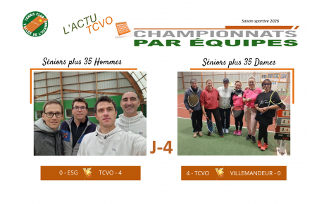 Résultats championnats J4 séniors +35 du 26/10/2025, encore un carton plein !  👏