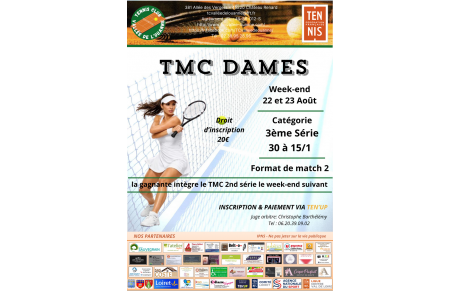 Le tournoi du TCVO se déroulera du 15 au 30 août 2026