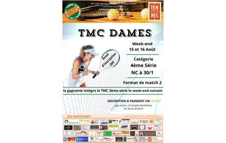 Le tournoi du TCVO se déroulera du 15 au 30 août 2026